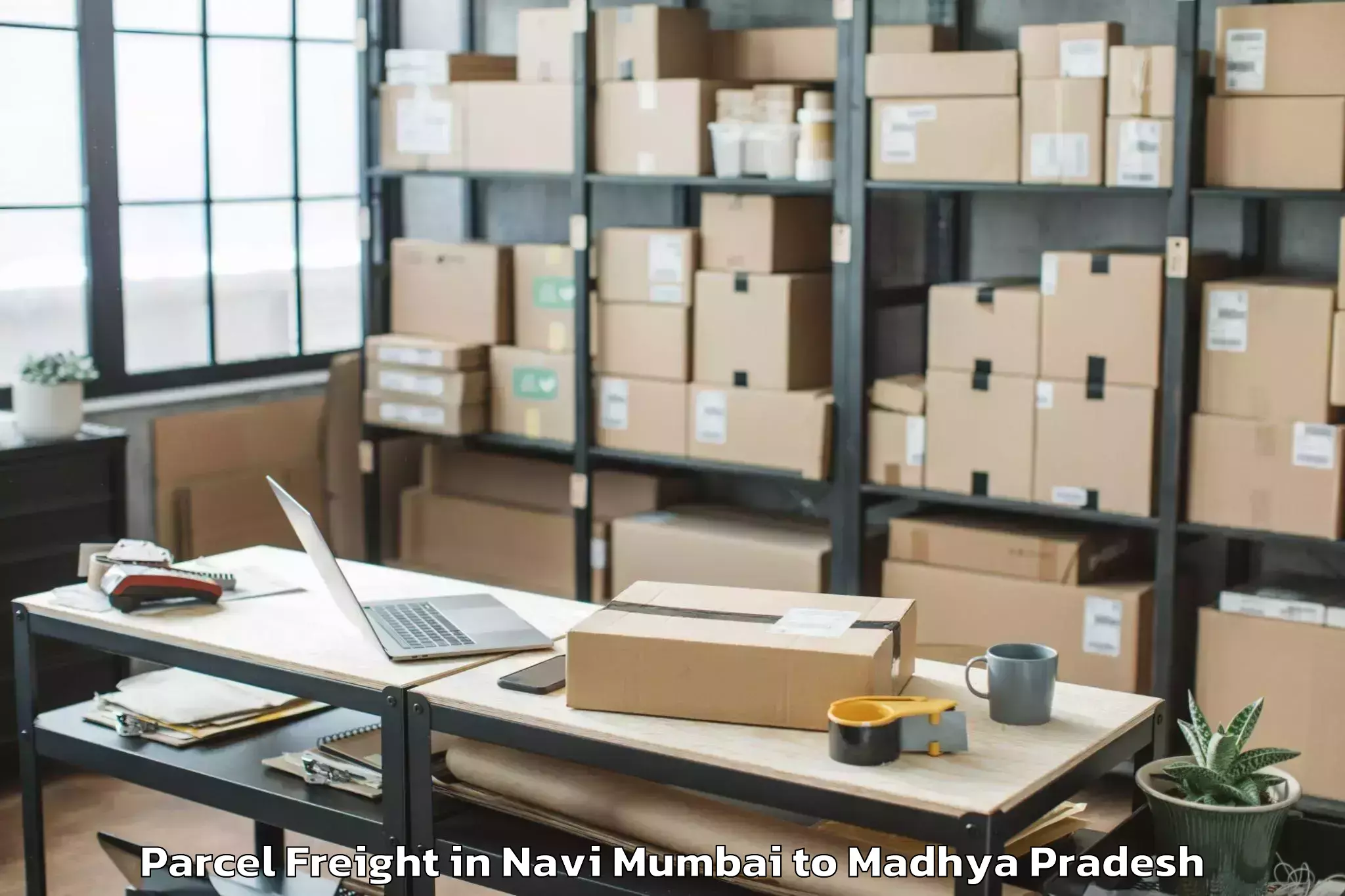 Quality Navi Mumbai to Shivpuri Parcel Freight